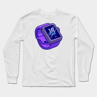 Watch Cartoon Illustration Long Sleeve T-Shirt